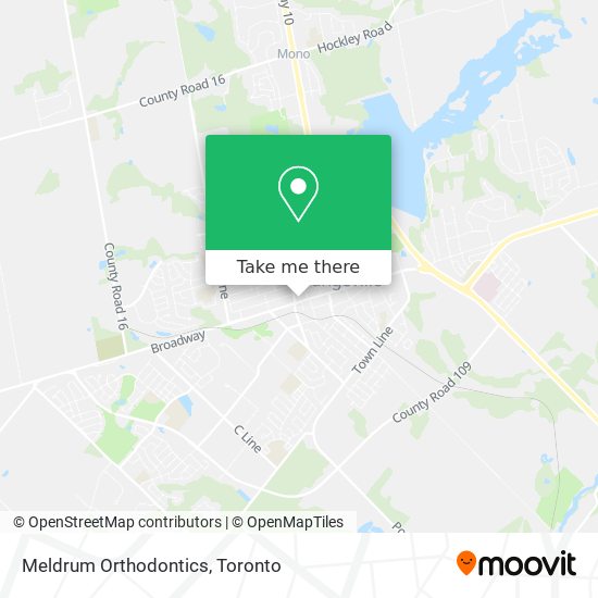 Meldrum Orthodontics map