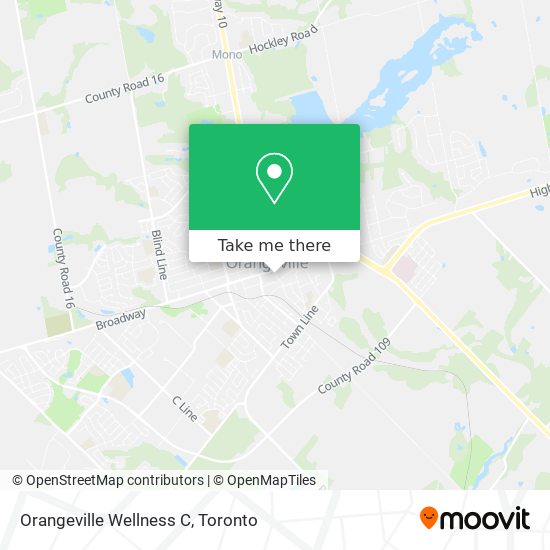 Orangeville Wellness C map