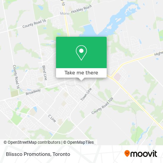 Blissco Promotions map