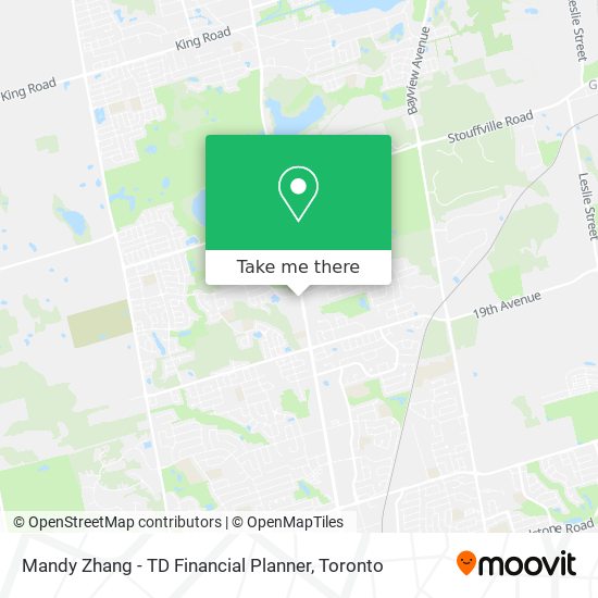 Mandy Zhang - TD Financial Planner map