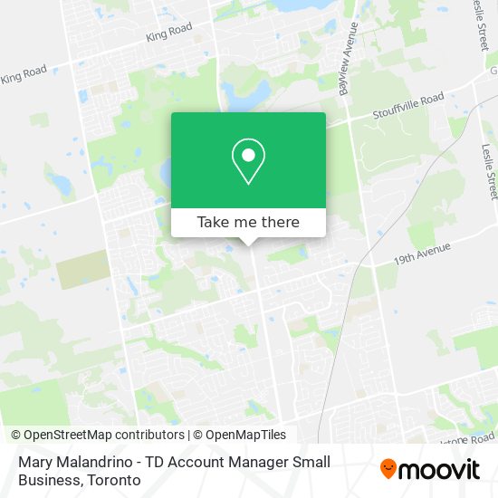 Mary Malandrino - TD Account Manager Small Business map