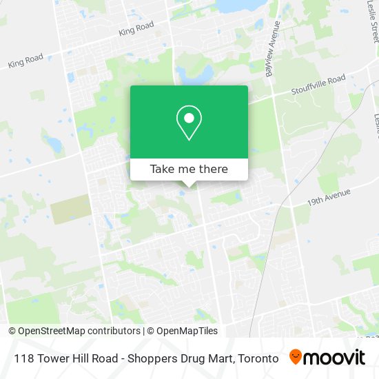 118 Tower Hill Road - Shoppers Drug Mart map