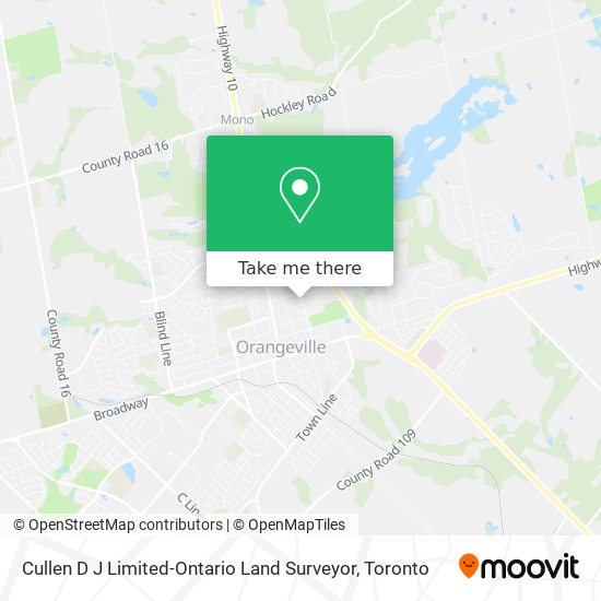 Cullen D J Limited-Ontario Land Surveyor map