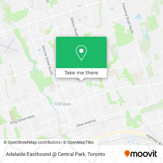 Adelaide Eastbound @ Central Park map