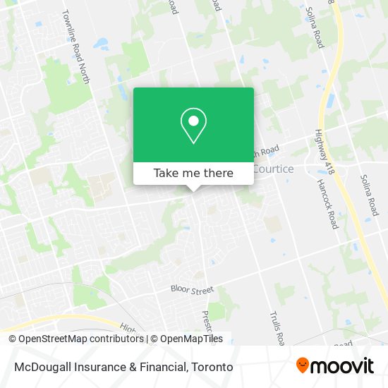McDougall Insurance & Financial map