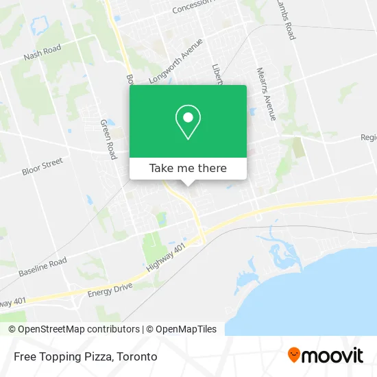 Free Topping Pizza map