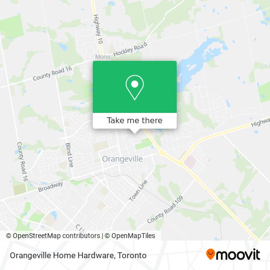 Orangeville Home Hardware map