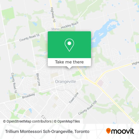 Trillium Montessori Sch-Orangeville map