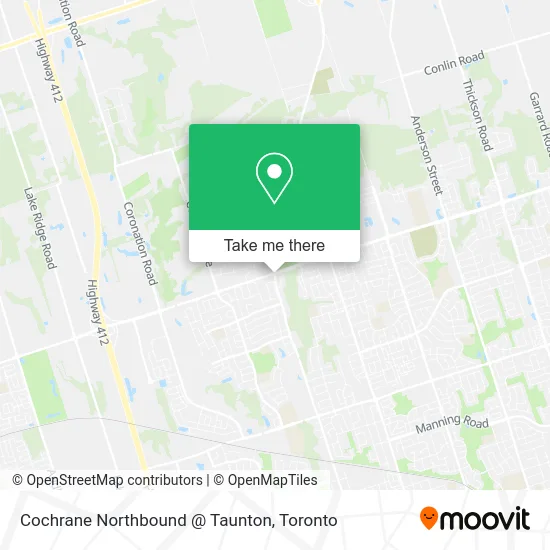 Cochrane Northbound @ Taunton map