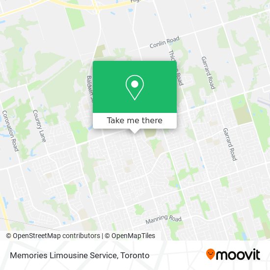 Memories Limousine Service map