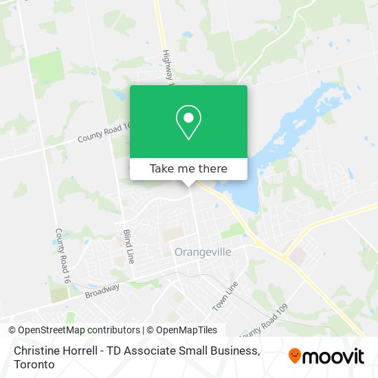 Christine Horrell - TD Associate Small Business map