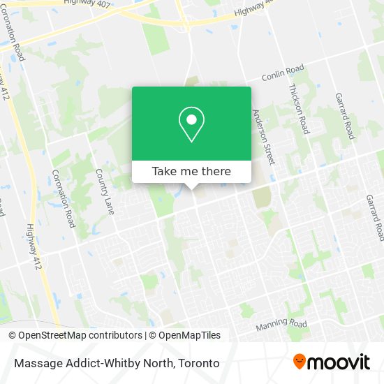 Massage Addict-Whitby North plan