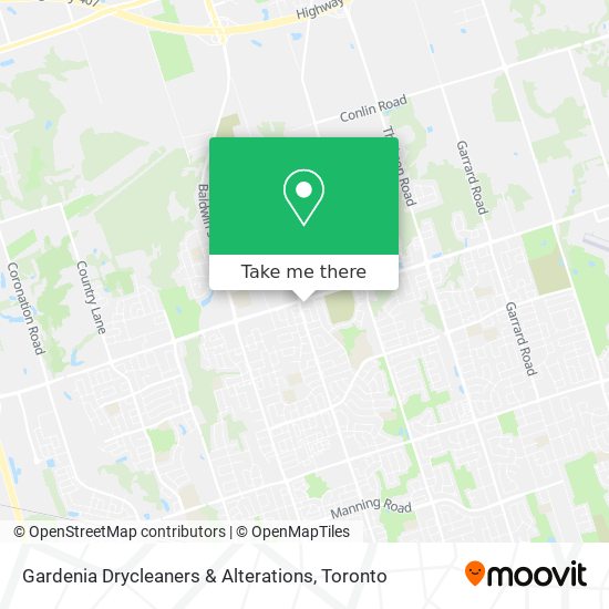 Gardenia Drycleaners & Alterations map