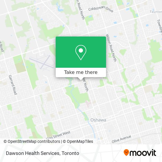 Dawson Health Services map