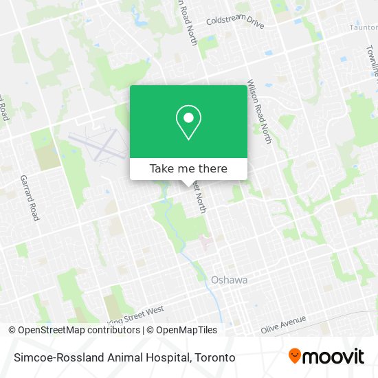 Simcoe-Rossland Animal Hospital map