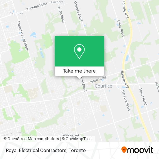 Royal Electrical Contractors map