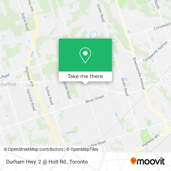 Durham Hwy. 2 @ Holt Rd. map