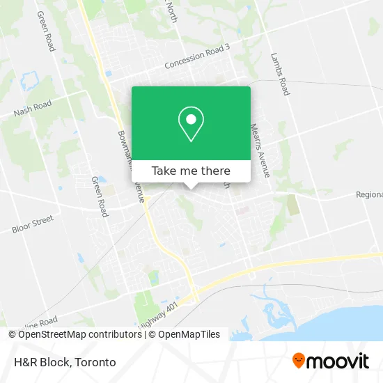 H&R Block map