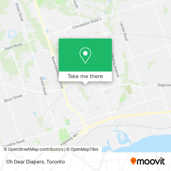 Oh Dear Diapers map