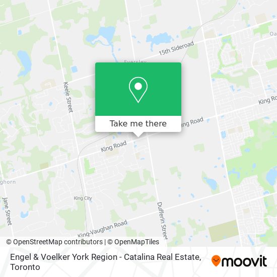 Engel & Voelker York Region - Catalina Real Estate map