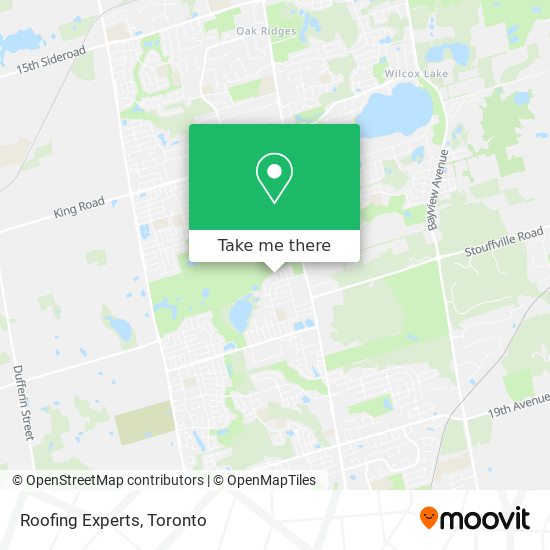 Roofing Experts map