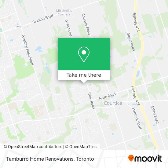 Tamburro Home Renovations map