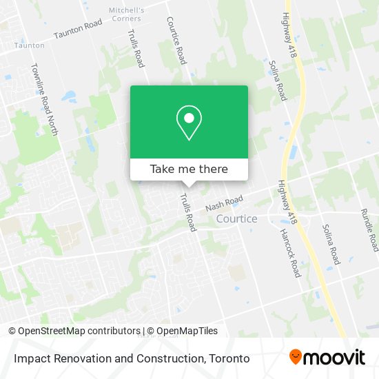 Impact Renovation and Construction map