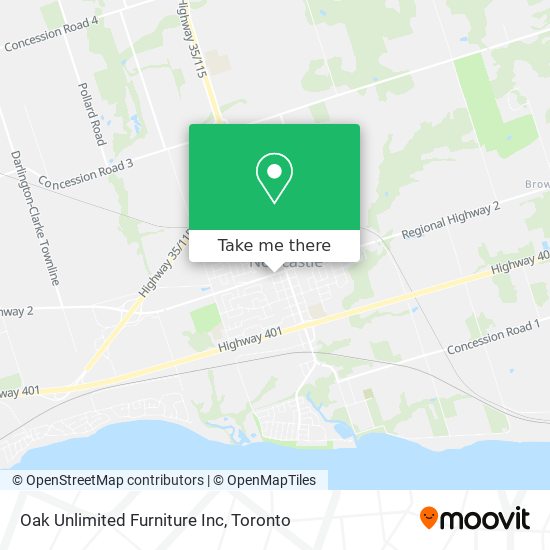 Oak Unlimited Furniture Inc map