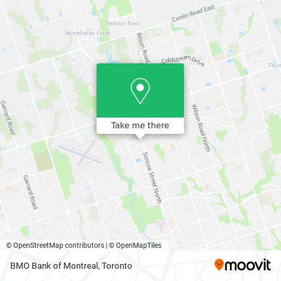 BMO Bank of Montreal map