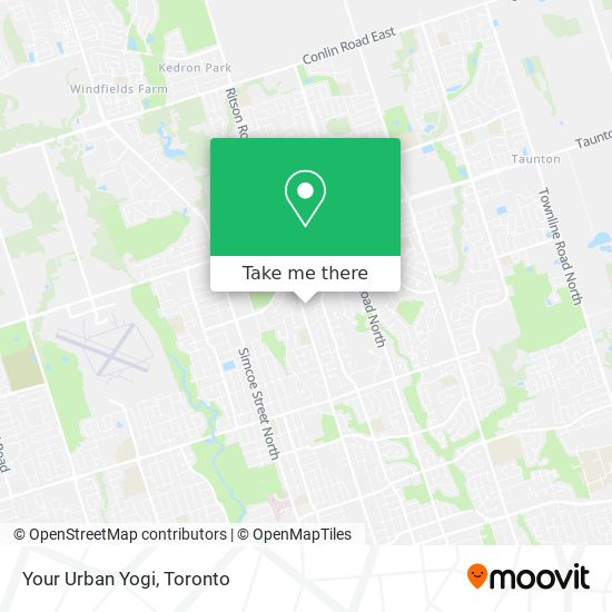 Your Urban Yogi map