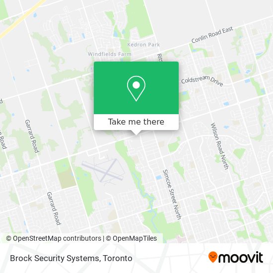 Brock Security Systems map