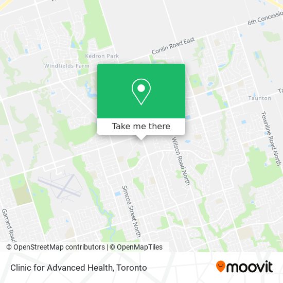 Clinic for Advanced Health map