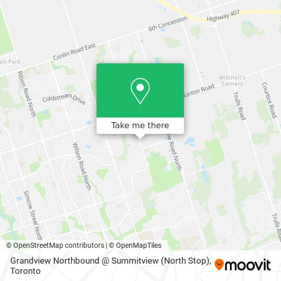 Grandview Northbound @ Summitview (North Stop) plan