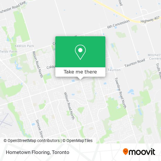 Hometown Flooring map