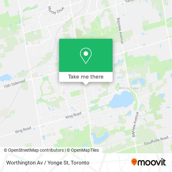 Worthington Av / Yonge St map