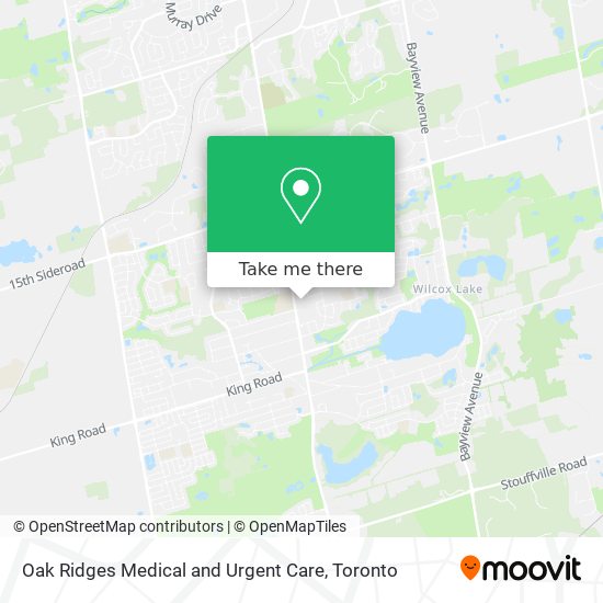 Oak Ridges Medical and Urgent Care plan