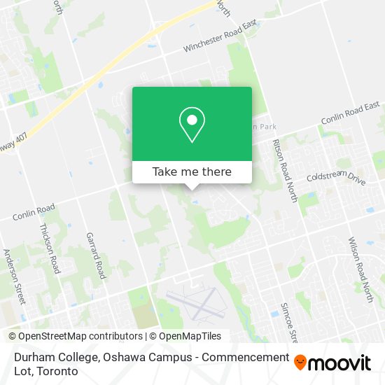 Durham College, Oshawa Campus - Commencement Lot map