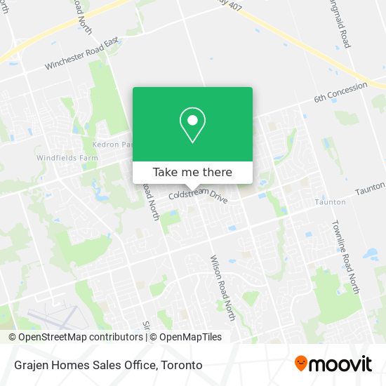 Grajen Homes Sales Office map