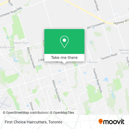 First Choice Haircutters map