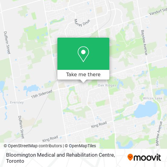 Bloomington Medical and Rehabilitation Centre map