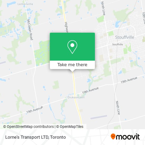 Lorne's Transport LTD map