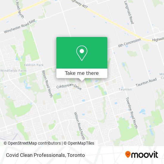Covid Clean Professionals map