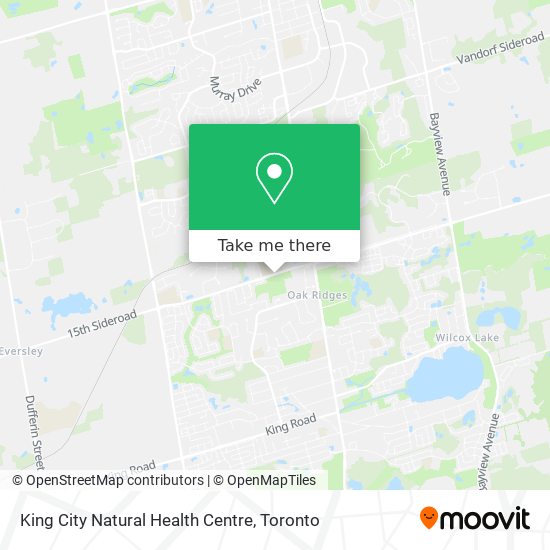 King City Natural Health Centre map