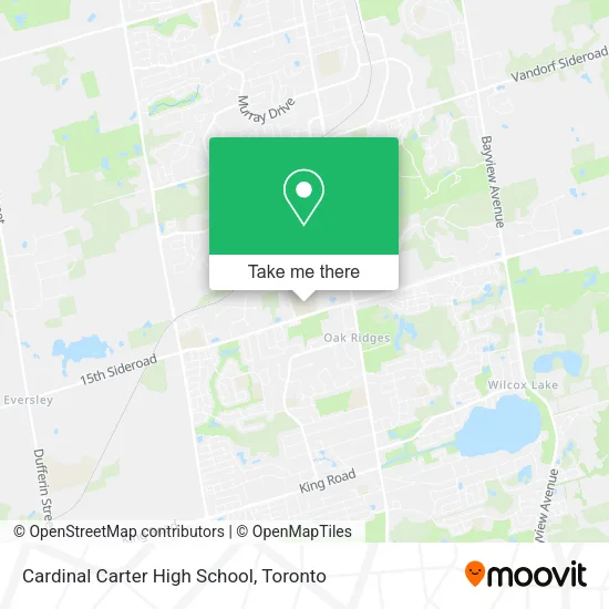 Cardinal Carter High School map