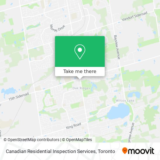 Canadian Residential Inspection Services map