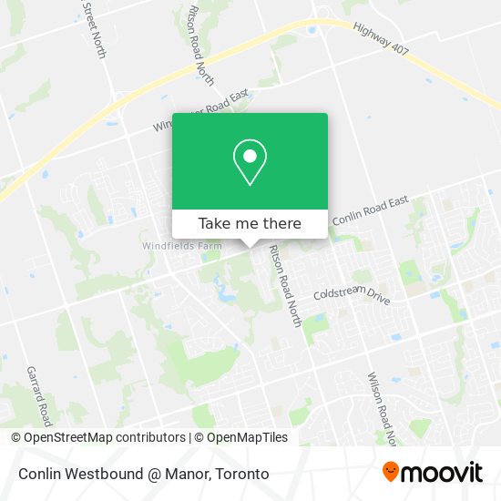 Conlin Westbound @ Manor map