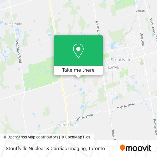 Stouffville Nuclear & Cardiac Imaging map
