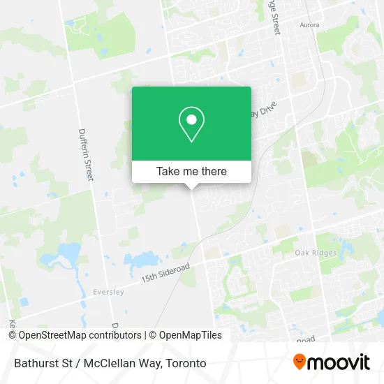 Bathurst St / McClellan Way map
