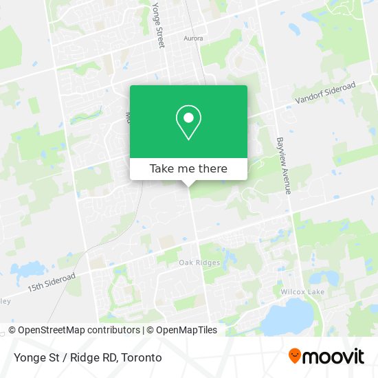 Yonge St / Ridge RD map