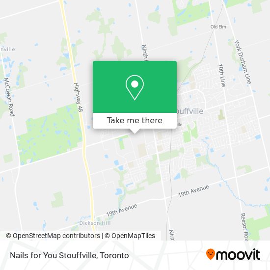 Nails for You Stouffville map